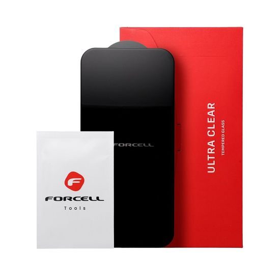 Tvrzené / ochranné sklo Apple iPhone 16 černé - Forcell