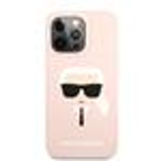 Obal / kryt na Apple iPhone 13 Pro Max růžový - Karl Lagerfeld