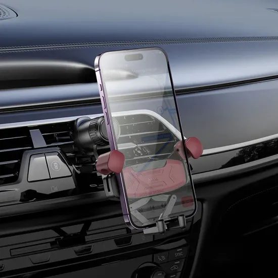 Držák na telefon do ventilační mřížky černý - HOCO