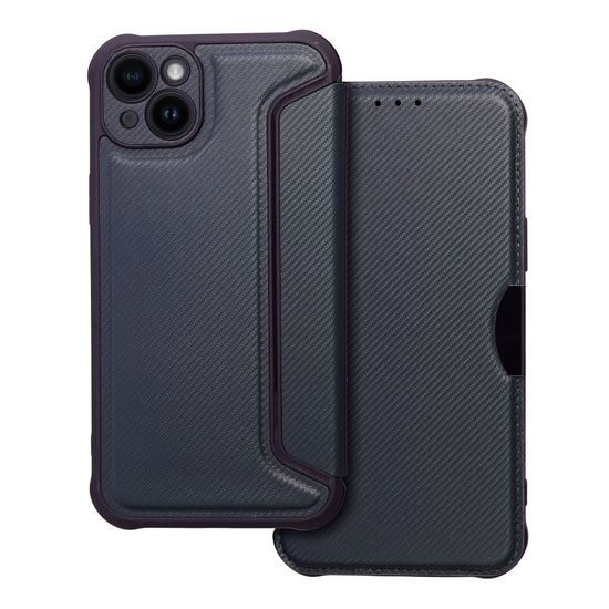 Pouzdro / obal na Apple iPhone 14 Plus modré - knížkové RAZOR Book