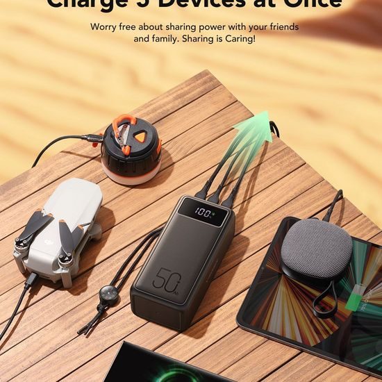 Power Bank VEGER Tank Lite - 56 000mAh černá