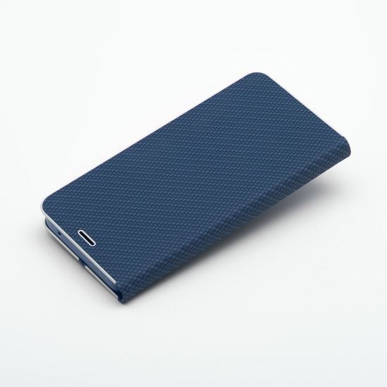 Pouzdro / obal na Xiaomi Redmi Note 10 / 10S modré - knížkové Forcell LUNA Carbon