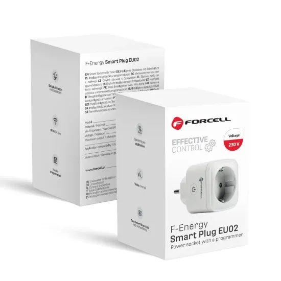Chytrá Wifi zásuvka 230V bílá - Forcell