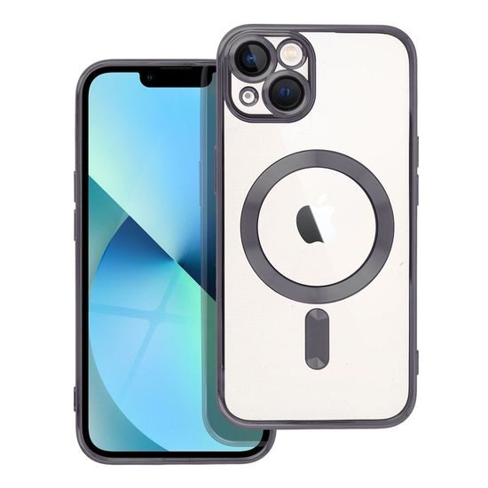 Obal / kryt na Apple iPhone 13 čierne - Electro Mag Cover