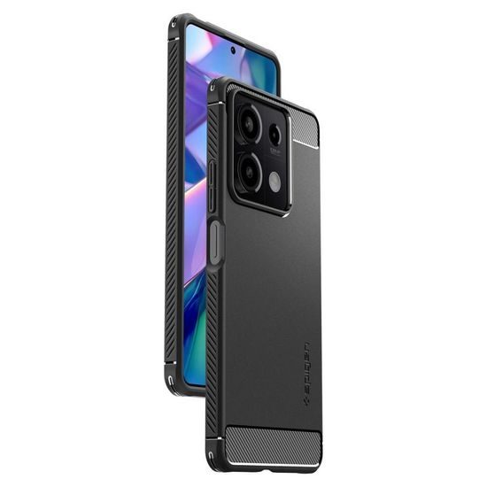 Obal / kryt na Xiaomi Redmi NOTE 13 5G čierny - SPIGEN Rugged Armor Case