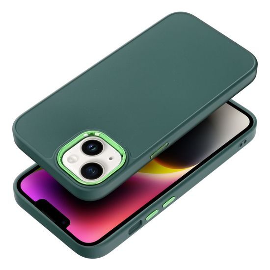 Obal / kryt na Apple iPhone 13 zelený - FRAME Case