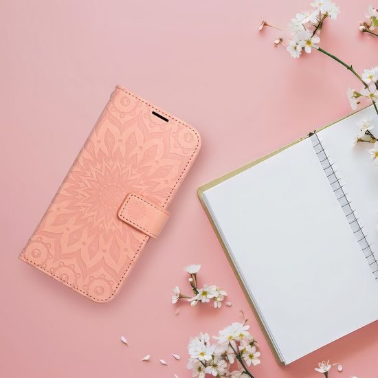 Pouzdro / obal na Apple iPhone 16 Pro Max oranžové - knížkové MEZZO Book