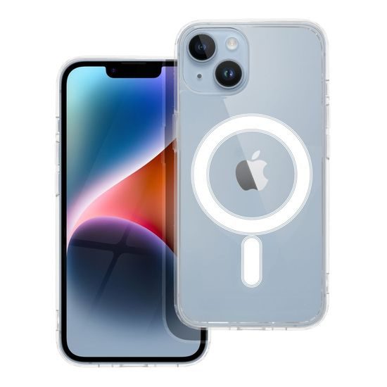 Obal / kryt na Apple iPhone 14 průhledný - Mag Cover