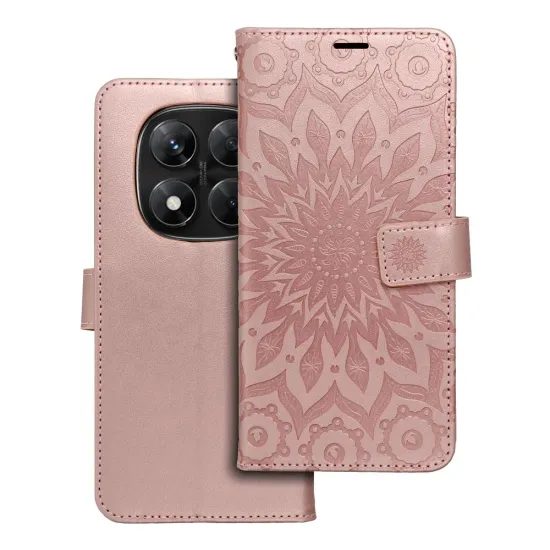 Pouzdro / obal na Xiaomi Redmi Note 14 Pro 5G/ Pro Plus 5G mandala růžové - knížkové MEZZO