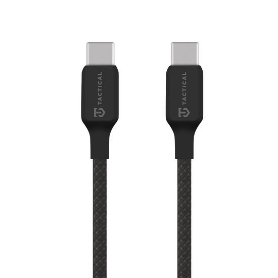 Nabíjecí kabel USB-C / USB-C 1m pletený černý - Tactical Stitch Thread