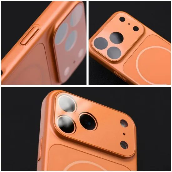 Obal / kryt na Apple iPhone 13 Pro Max oranžový - Case MAKE 17 MagSafe