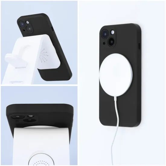 Obal / kryt na Samsung Galaxy S25 FE černý - Silicone Mag Cover