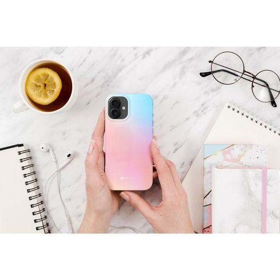 Obal / kryt na Apple iPhone 16 Pro Max modro-růžový - FORCELL F-PROTECT Mirage MagSafe