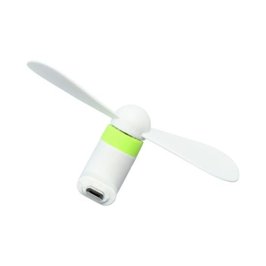 Ventilátor pre micro USB biely