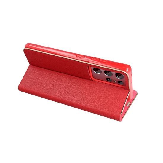 Pouzdro / obal na Xiaomi Redmi 12C červené - LUNA Book Gold