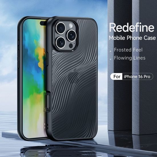 Obal / kryt na Apple iPhone 16 Pro čierny - DUX DUCIS puzdro AIMO MAG