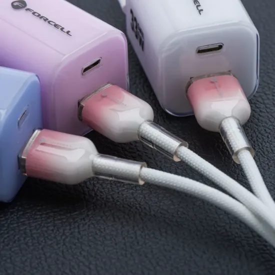 Datový / nabíjecí kabel USB-A/USB-C QC4.0 3A 66W C352 1 m bílý - Forcell F-Energy