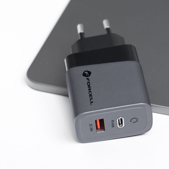 Forcell F-Energy cestovní nabíječka s porty USB-C a USB-A - 4A 45W s funkcí PD a Quick Charge 4.0