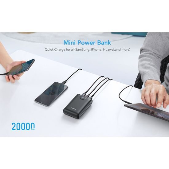 Powerbanka 20 000 mAh černá - Veger