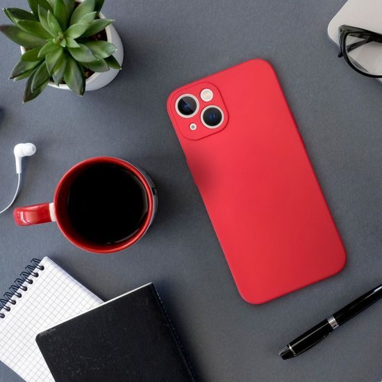 Obal / kryt na Apple iPhone 15 PRO červený - SOFT Case