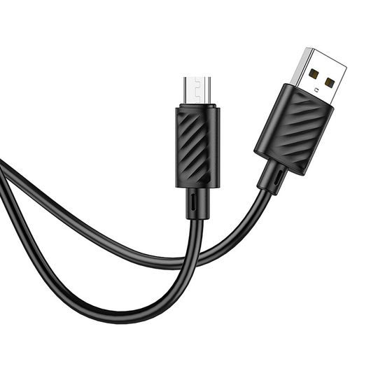 Datový kabel USB - Micro USB 2,4A 1 m černý - HOCO X88