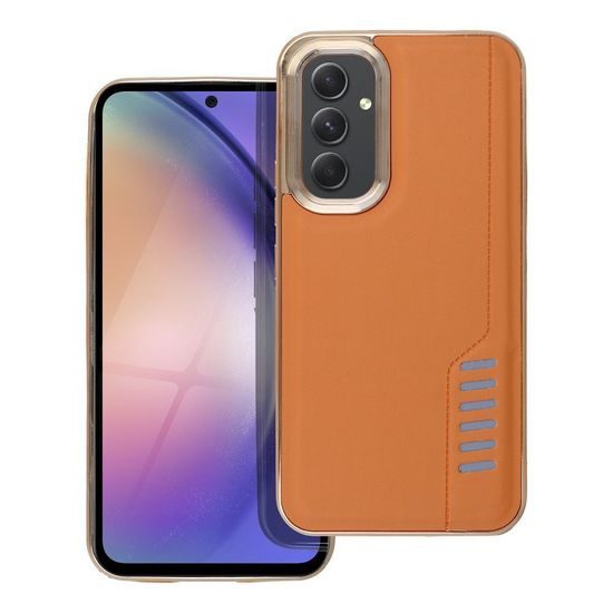 Obal / kryt na Samsung Galaxy A54 5G hnědý - MILANO Case