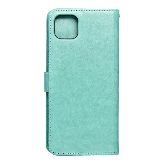 Puzdro / obal na Samsung Galaxy A22 5G zelené mandala - kniha Forcell MEZZO