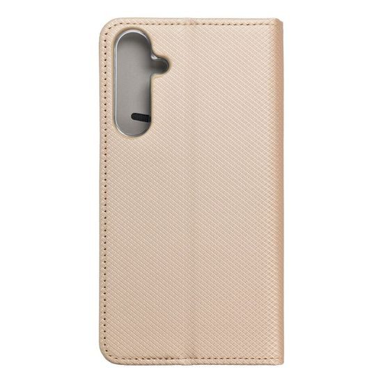 Pouzdro / obal na Samsung Galaxy A55 zlaté knížkové - Smart Case