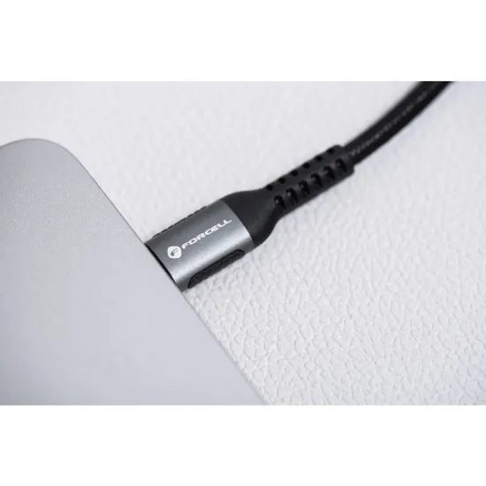 Kabel USB C / USB C QC4.0 PD 5A 240W 2 m černý -Forcell F-Energy