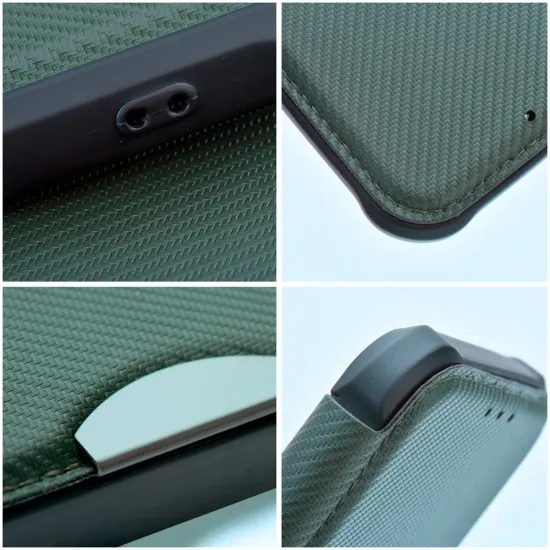 Pouzdro / obal na Samsung Galaxy A57 zelené - knížkové Razor