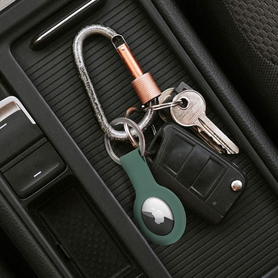 Silikonové pouzdro na Apple AirTag zelené - FORCELL