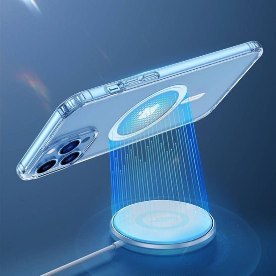 Obal / kryt na Apple iPhone 14 Pro Max s Magsafe transparentné - DUX DUCIS