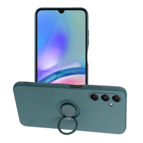Obal / kryt na Samsung Galaxy A05S zelený SILICONE ring