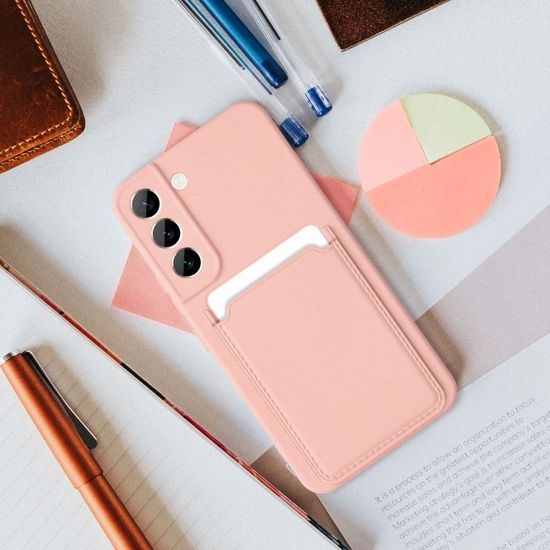 Obal / kryt na Samsung Galaxy A32 5G růžový Forcell Card