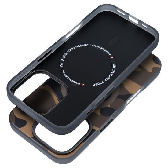 Obal / kryt na Apple iPhone 16 Plus s motivem kamufláže - FORCELL F-PROTECT Levels MagSafe