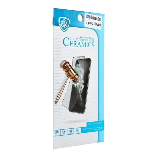 Tvrdené / ochranné sklo Apple iPhone X / XS / 11 Pro čierne - 5D Full Glue
