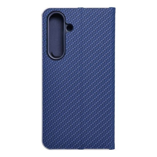 Pouzdro / obal na Samsung Galaxy S24 modré - knížkové LUNA Book Carbon