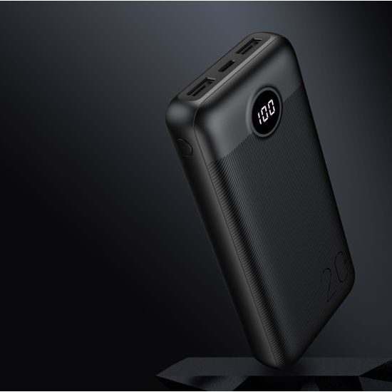 Powerbanka 20000mAh PD QC3.0 2A 20W černá - VEGER L20S