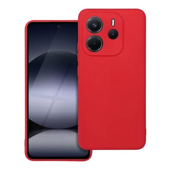 Obal / kryt na Xiaomi Redmi Note 14 červený - SOFT