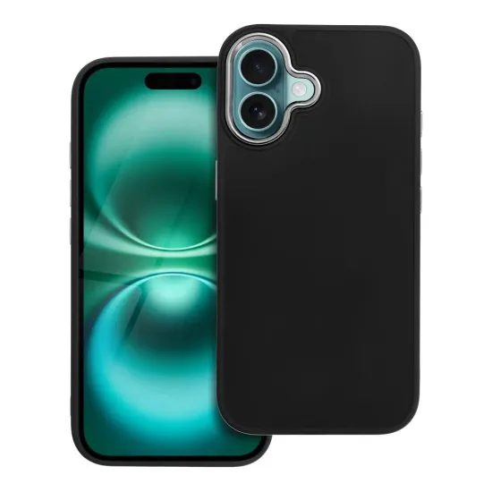 Obal / kryt na Apple iPhone 16 čierne - FRAME