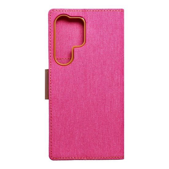 Pouzdro / obal na Samsung Galaxy S23 Ultra růžové - knížkové CANVAS Book