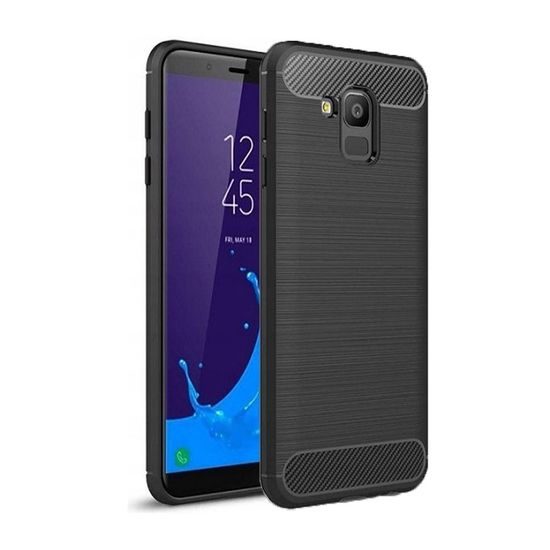 Obal / kryt pre Samsung Galaxy J6 2018 čierny - Forcell CARBON