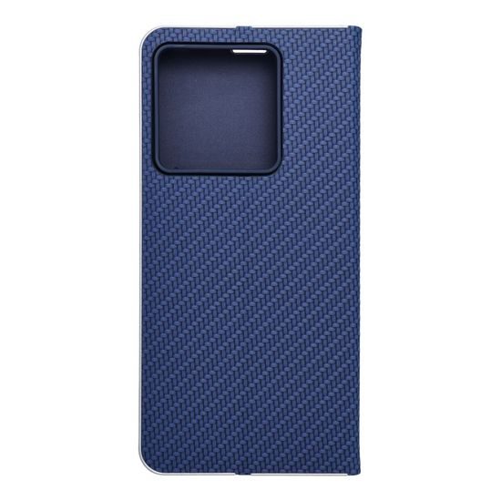 Pouzdro / obal na Xiaomi 13T PRO modré - knížkové Luna Book Carbon