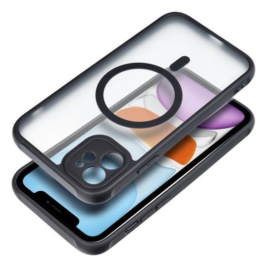 Obal / kryt na Apple iPhone 11 čierne - Matte Mag Cover