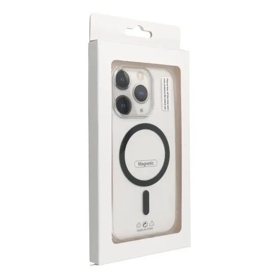 Obal / kryt na Apple iPhone 12 / 12 Pro černý s MagSafe - Ring Mag Cover