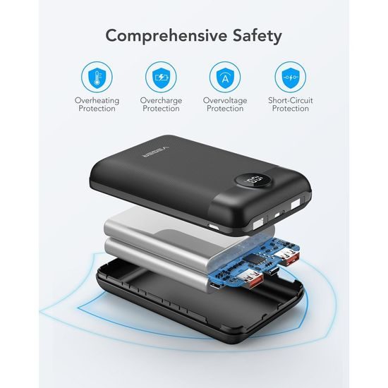 Powerbanka 20 000 mAh černá - Veger