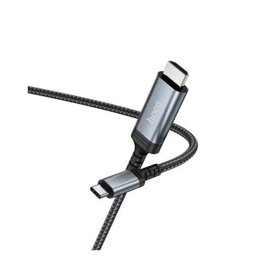 Kabel USB-C/HDMI 4K 30 Hz, 1,8 m, UA43, šedý - Hoco