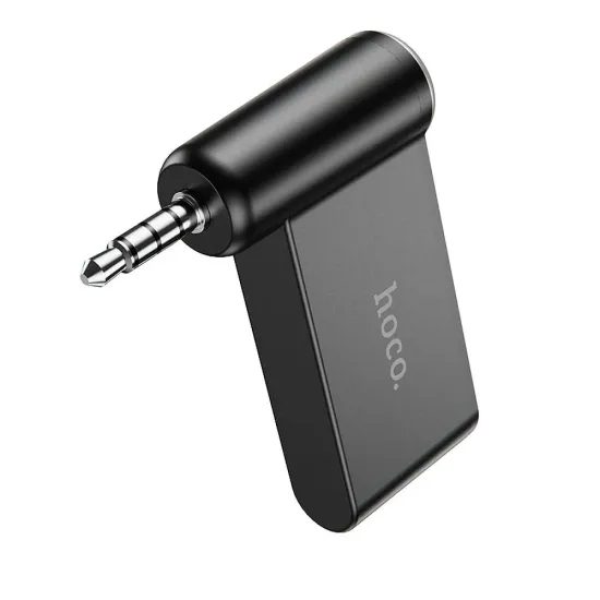 Bezdrátový přenašeč audia, AUX na Bluetooth, 3,5mm konektor, E58, černý - Hoco