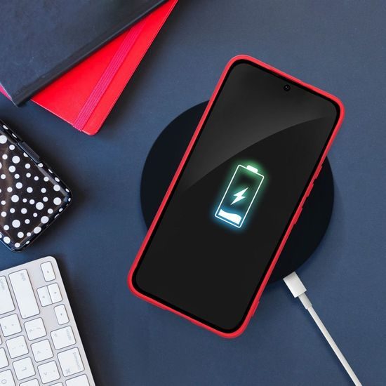 Obal / kryt na Samsung Galaxy A34 5G červený - Silicone Ring