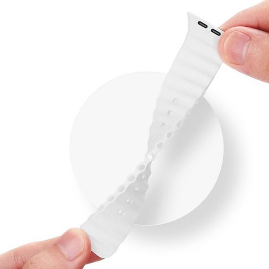 Řemínek na Apple Watch 38/40/41mm bílý - DUX DUCIS Ocean Wave